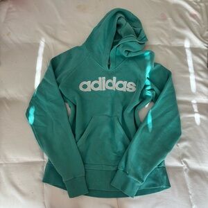 Y2K Adidas Turquoise Hoodie